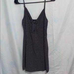 Polka dot keyhole dress